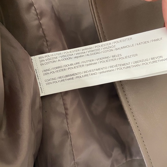 MANGO NWOT Biker Leather Jacket -L - Picture 13 of 15